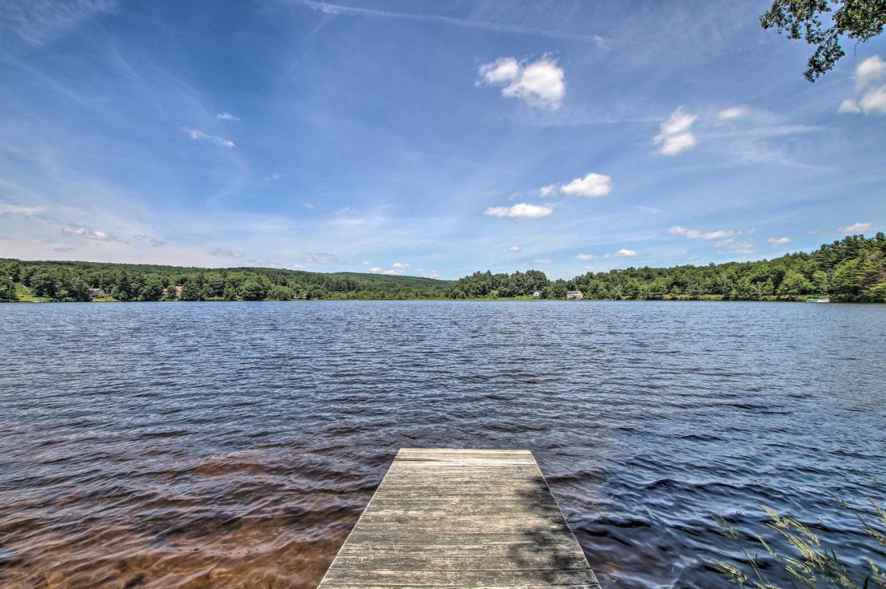 Waterfront New England House On Wickaboag Lake! West Brookfield Exteriör bild